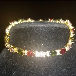 NWT Multi Gemstone Tennis Bracelet